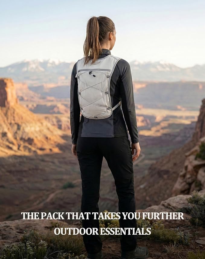 Small Lightweight Hiking Backpack, 3D Breathable Mesh Backpack - Image 6