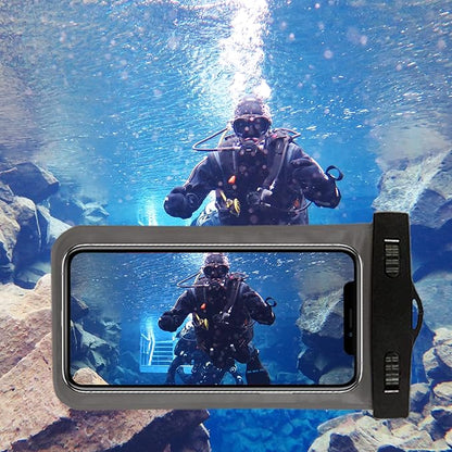 Famoby Up to 7.5" 6 Pack Multicolor Universal Waterproof Phone Pouch, Phone - Image 6