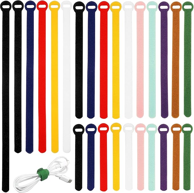 150PCS Cable Ties，4+6+8+10 Inch Reusable Cable Management by HAVEMETD