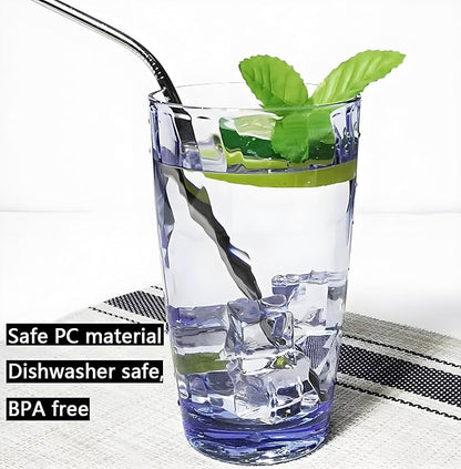 15Oz Unbreakable Tritan Drinking Glasses Shatterproof Acrylic Glasses Drinkware - Image 7