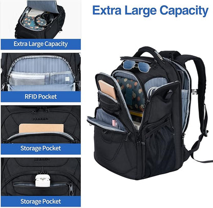 KROSER TSA Friendly Travel Laptop Backpack 18.4 inch XXXL Gaming Backpack - Image 3