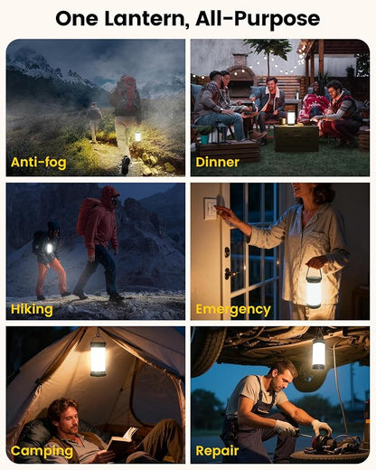 Glocusent 135 LED Ultra Bright Camping Lantern, 5000mAh Camping Lights - Image 7