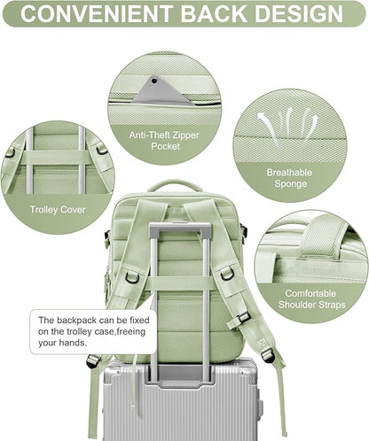 WONHOX Large Travel Backpack Carry on Flight Approved Laptop Work Business - Image 5
