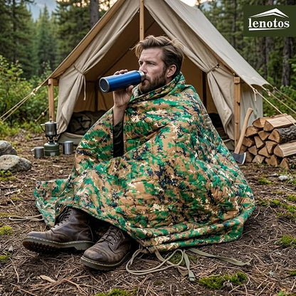 Lenotos Woobie Blanket, Thermal Insulated Military Poncho Liner, Water-Resistant - Image 6