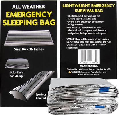 Mylar Emergency Thermal Blanket Sleeping Bag - Image 4