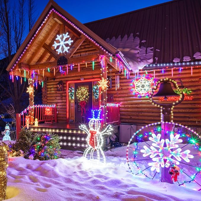Nazuwke 200Ft Rope Lights Outdoor, 18 Colors Changing 610 LED String Lights - Image 6