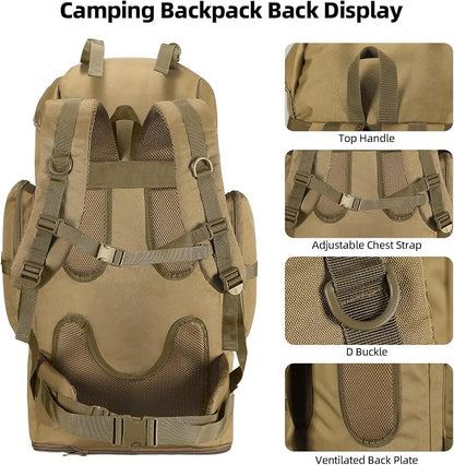 70L/100L Camping Hiking Backpack - Image 8