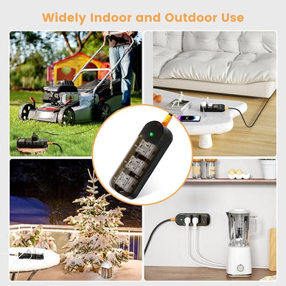 Outdoor Power Strip Weatherproof 6 FT Outdoor Extension Cord Waterproof Surge - Image 7