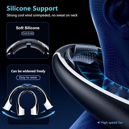 Rohent 2-Pack Hands-Free Neck Fan - 4000mAh USB-C Rechargeable - Image 3