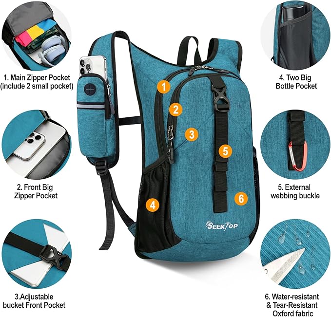 Seektop 15L Small Hiking Backpack - Image 2
