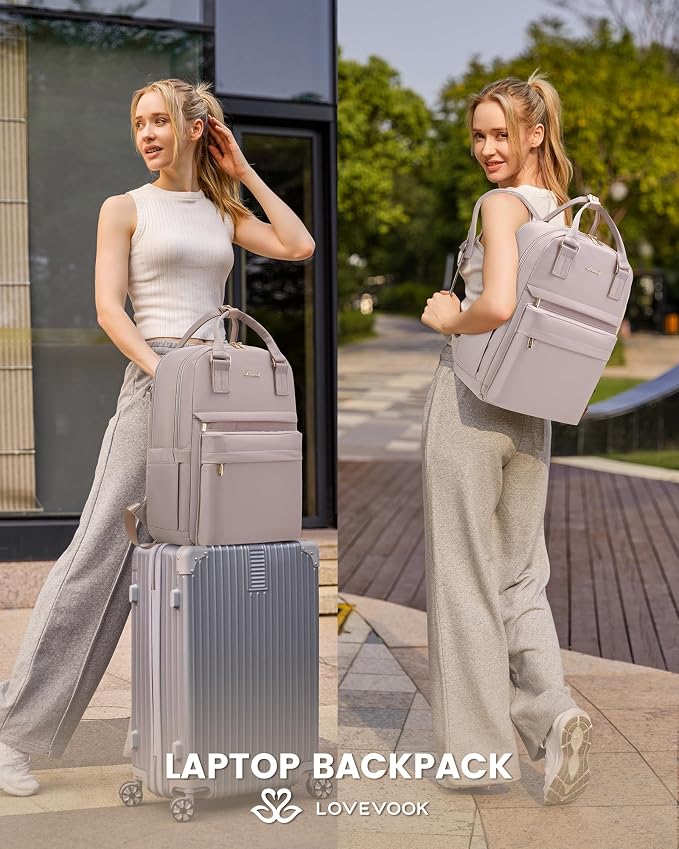 LOVEVOOK Laptop Backpack for Women 15.6 Inch Laptop Bag - Image 7