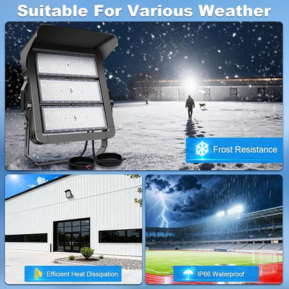 112500LM Led Stadium Light Dimmable 0-750w Super Bright Led Arena Flood Lights - Image 5