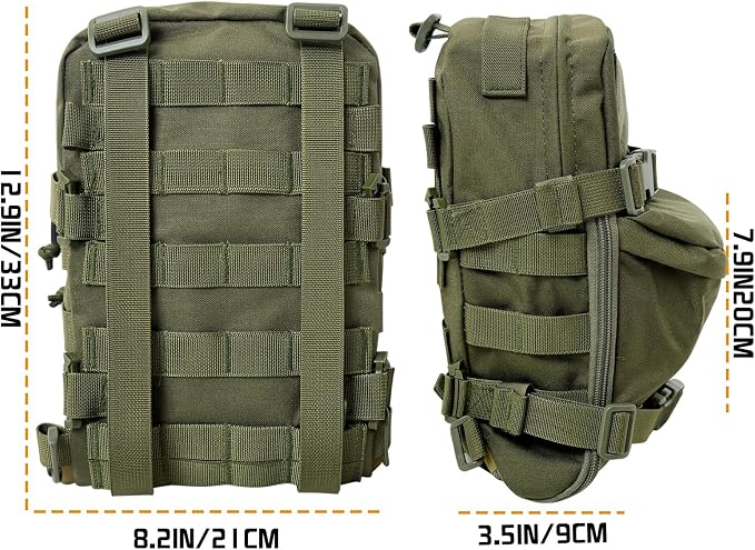 Tactical Hydration Backpack for 2L Hydration Bladder, Lightweight Hydration - Image 3