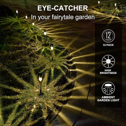 Dream Master Solar Lights Outdoor Waterproof, Stainless Steel LED Landscape - Image 4