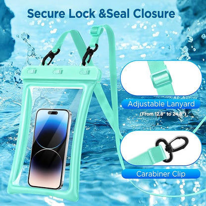 CACOE [Floatable Floating Universal IPX8 Waterproof Phone case 2 Pack-Up to - Image 6
