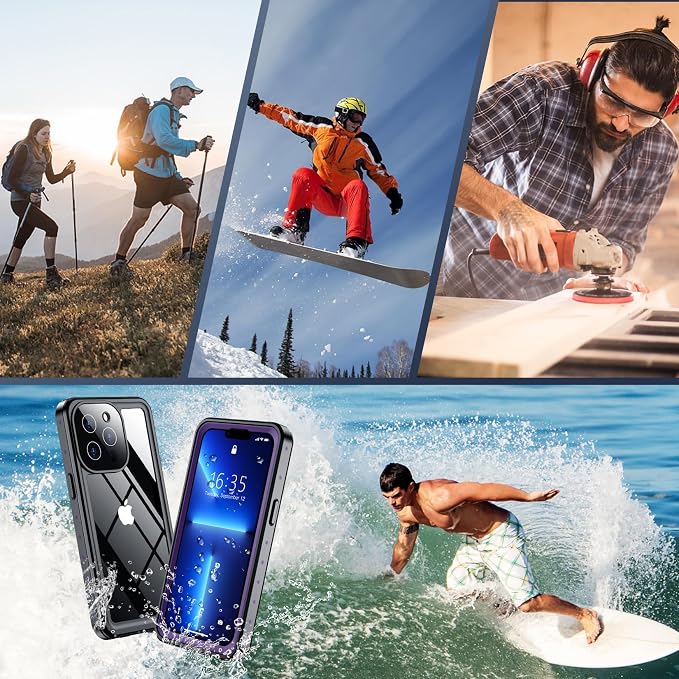 SPIDERCASE for iPhone 13 Pro Max Case Waterproof, Built-in Lens & Screen - Image 7