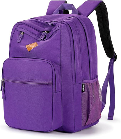 ZORFIN 26L Backpack for College, and Travel: Water Resistant Bookbag by ZORFIN-SimpleYetChic