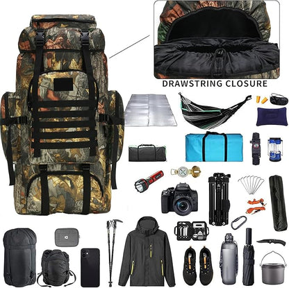 Hiking Backpack for Men 70L/100L Camping Backpack Military Rucksack Molle 3 - Image 4