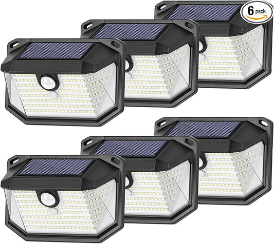 6-Pack Solar Wall Lights Outdoor by Brightever