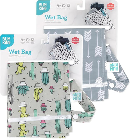 Bumkins - Waterproof Wet Bag - For Baby, Swim Suit, Cloth Diapers, Pump Parts - Image 6