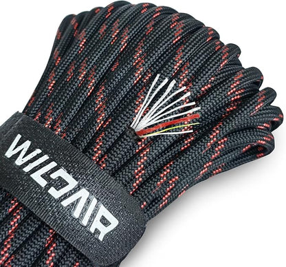 WILDAIR Paracord Survival Paracord Parachute Fire Cord Survival Ropes 4-in-1 by WILDAIR