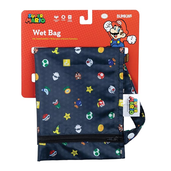 Bumkins Waterproof Wet Bag for Baby, Swim Suit, Cloth Diapers, Pump Parts - Image 6