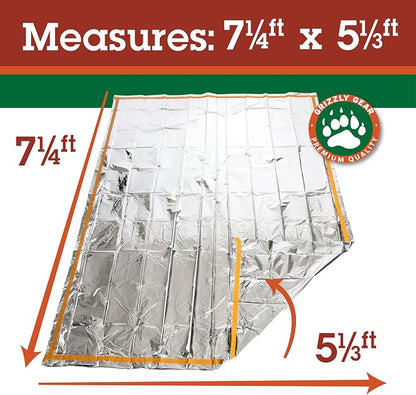 Emergency Thermal Mylar 2 Person Sleeping Bags -Ultra Compact - Image 4