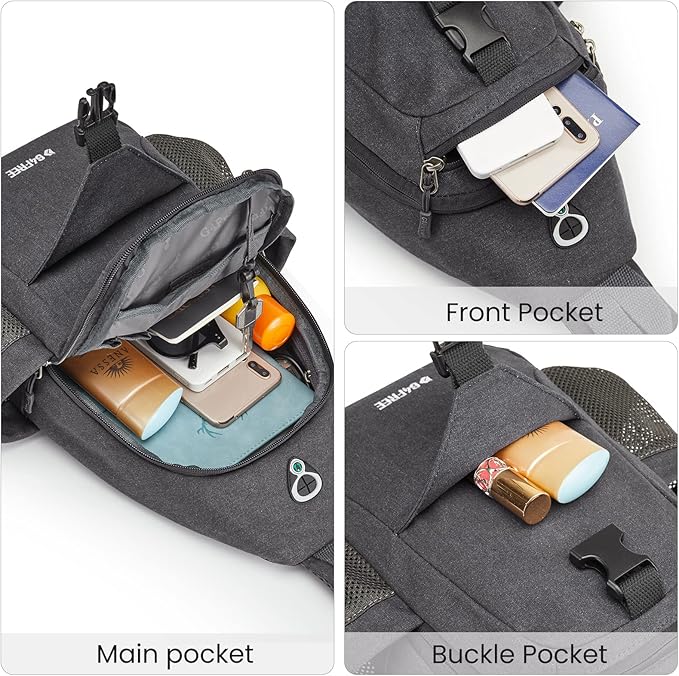 G4Free Canvas Sling Bag Crossbody Backpack - Image 5
