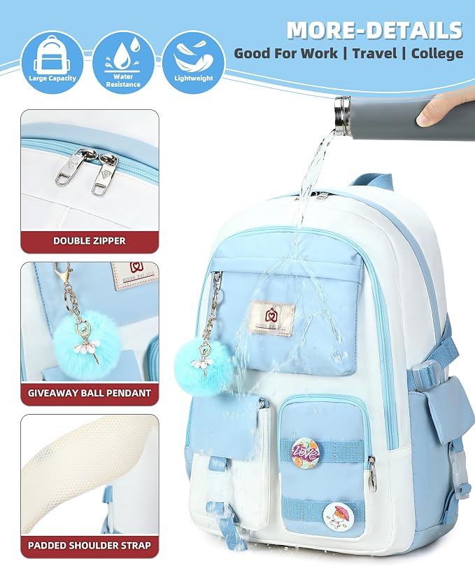 Hidds Laptop Backpacks 15.6 Inch School Bag Elementary Middle High College - Image 6