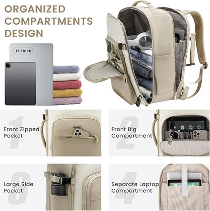 LOVEVOOK 50L Travel Backpack for Women & Men, Airline Approved Carry On Luggage - Image 5