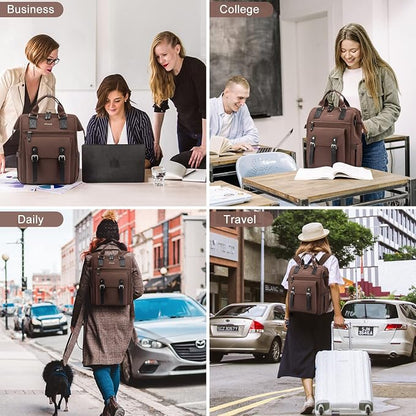 LOVEVOOK Laptop Backpack for Women Work Travel Commuter Backpack Business - Image 4