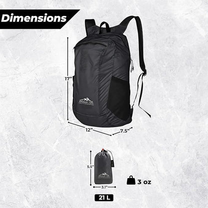 Daypack Ultralight Foldable Water-Resistant Nylon Durable Tear-Resistant - Image 2