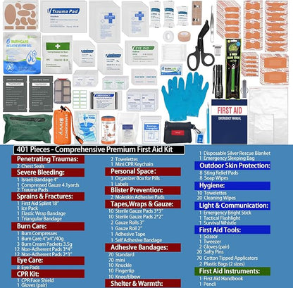 Besst Survivor 401 Piece First Aid Kit - Image 3