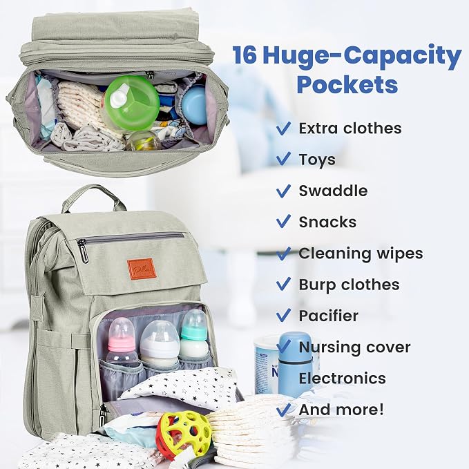 Baby Shower Gifts Diaper Bag Backpack, Baby Diaper Bag, Large Baby Bag - Image 2