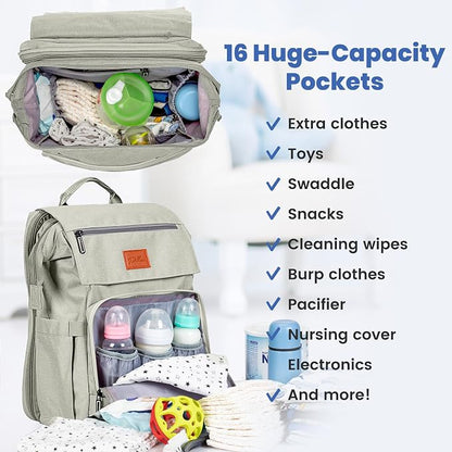Baby Shower Gifts Diaper Bag Backpack, Baby Diaper Bag, Large Baby Bag - Image 2