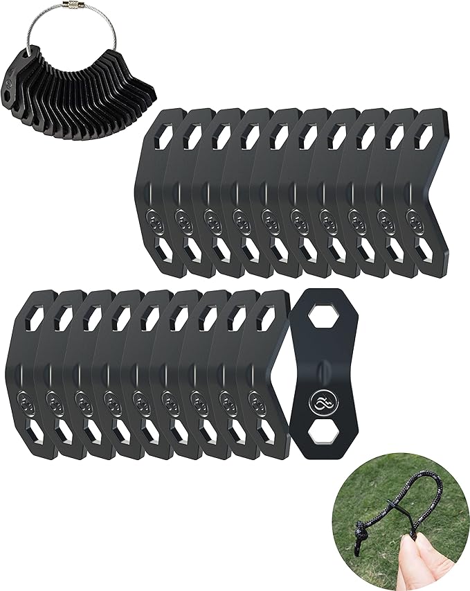 NACETURE Aluminum Alloy Rope Tensioner Tent Guyline Cord Adjuster by NACETURE