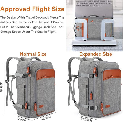 Lumesner Carry on Travel Backpacks, Extra Large 40L Flight Approved Bag - Image 2