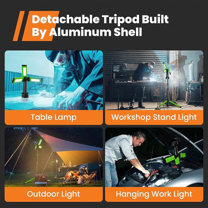 Rechargeable Work Light with Stand, GoGonova Cordless Work Light with Triple - Image 5