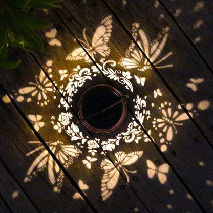 2 Pack Solar Butterfly Lanterns Outdoor Hanging Decor Lantern, Waterproof - Image 3