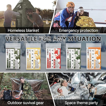 SecuCaptain Survival Emergency Thermal Blankets: Thicken 28um Space Mylar - Image 8
