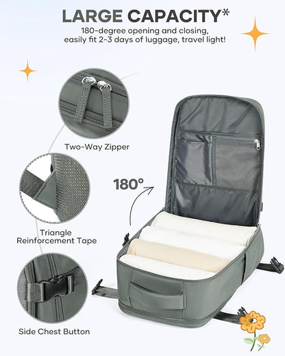 Large Travel Backpack for Women Airline Approved Carry on Backpack for - Image 4