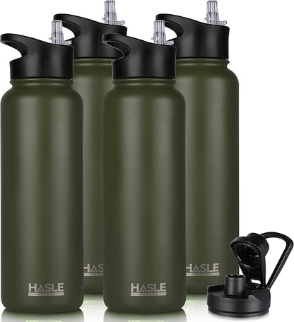 HASLE OUTFITTERS 40oz Stainless Steel Water Bottle, Vacuum Insulated Double by HASLEOUTFITTERS