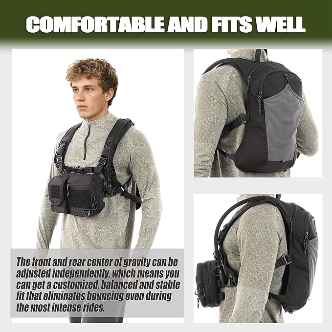 2-in-1 Hydration Backpack & Tactical Chest Pack - Image 6