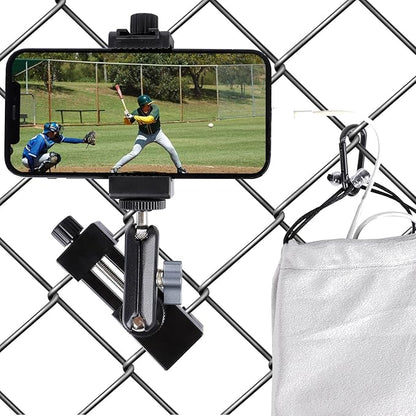 Cell Phone Fence Mount for iPhone, and Other Action Cameras, Mevo Start for by Unknown