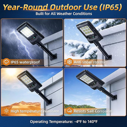 Solar Street Light Outdoor, 11-Inch Solar Powered Street Light - Image 8