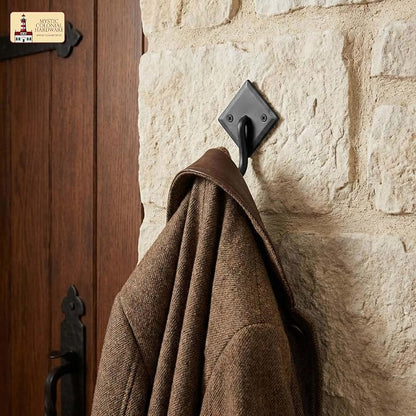 Mystic Colonial Rustic Cast Iron Wall Hooks, 3.6" Heavy Duty Coat Hooks - Image 8