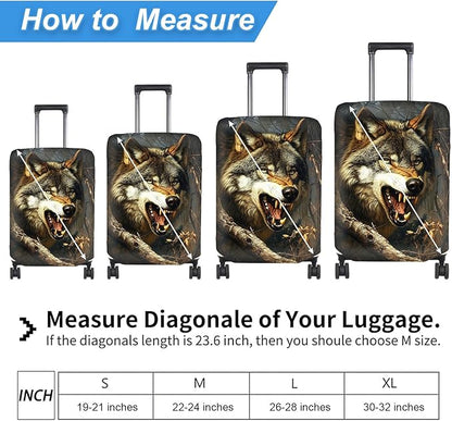Luggage Cover Protector for 19-20 Inch Suitcases, TSA Approved Elastic Travel - Image 2