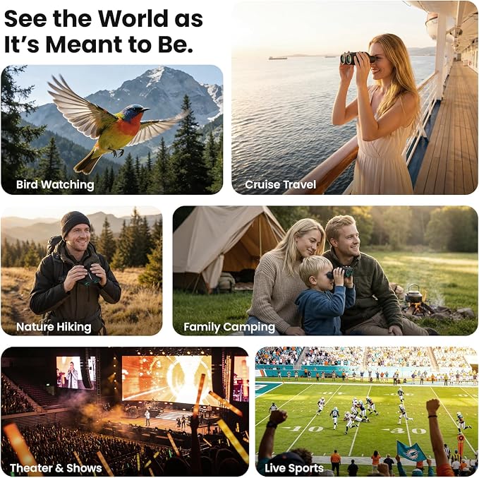 Aurosports Compact Binoculars for Adults and Kids - Image 7