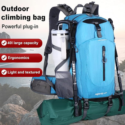 FENGDONG 40L Waterproof Lightweight Hiking, Travel Backpack - Image 2