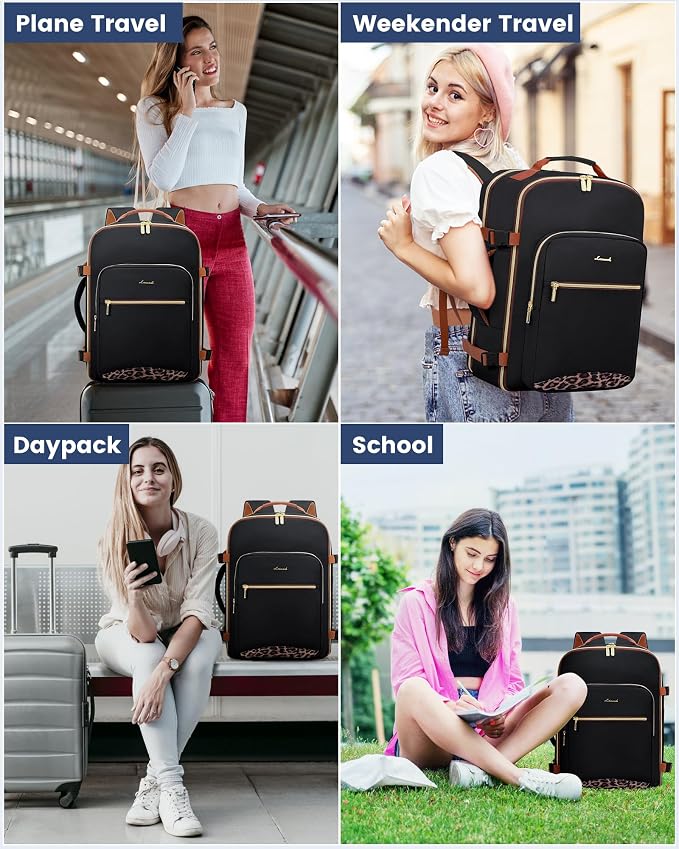 LOVEVOOK Travel Backpack for Women & Men 40L, Airline Approved Carry On - Image 9